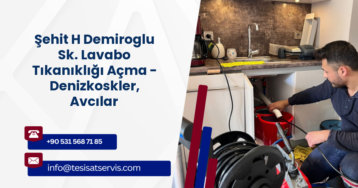 Şehit H Demiroglu Sk. Lavabo Tıkanıklığı Açma - Denizkoskler, Avcılar