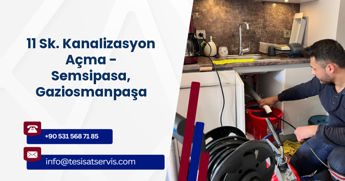 11 Sk. Kanalizasyon Açma - Semsipasa, Gaziosmanpaşa