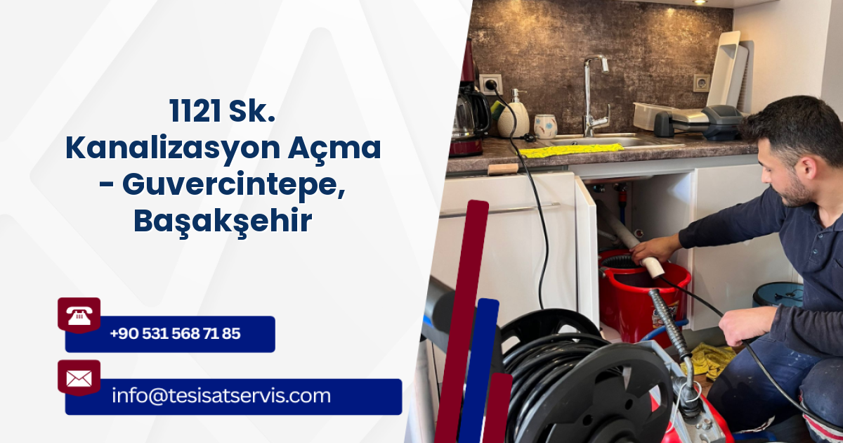 1121 Sk. Kanalizasyon Açma - Guvercintepe, Başakşehir