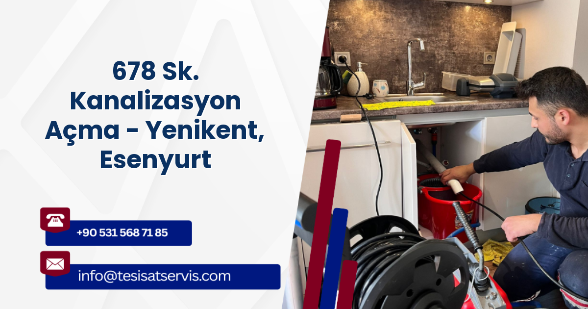 678 Sk. Kanalizasyon Açma - Yenikent, Esenyurt