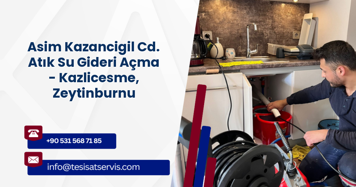 Asim Kazancigil Cd. Atık Su Gideri Açma - Kazlicesme, Zeytinburnu