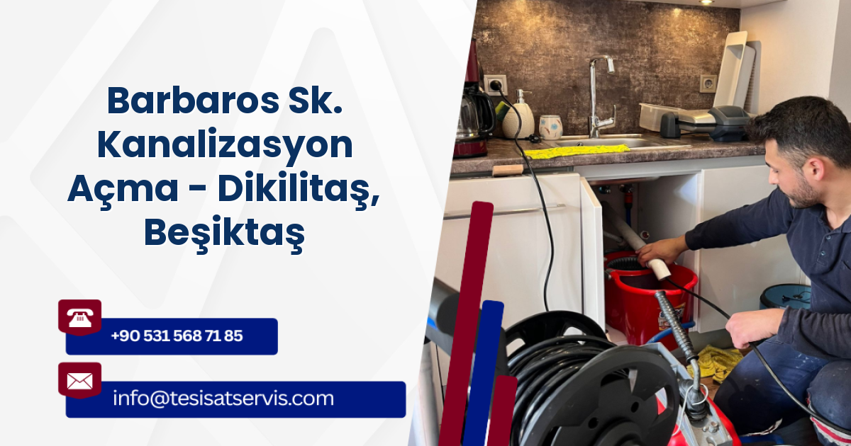 Barbaros Sk. Kanalizasyon Açma - Dikilitaş, Beşiktaş