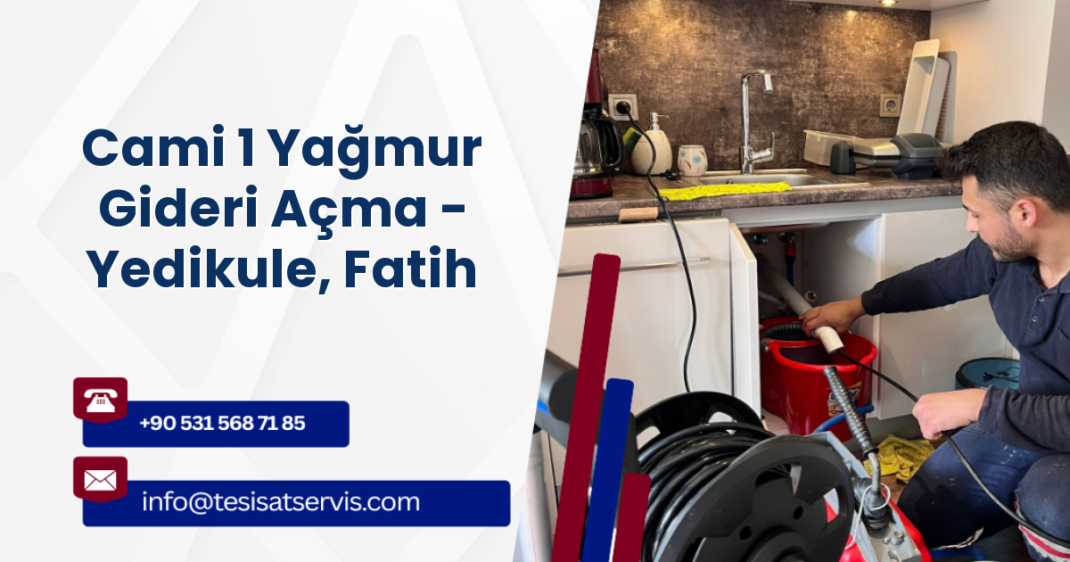 Cami 1 Yağmur Gideri Açma - Yedikule, Fatih