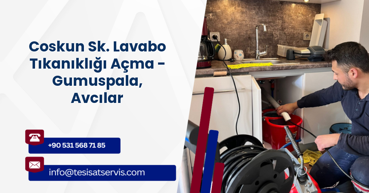 Coskun Sk. Lavabo Tıkanıklığı Açma - Gumuspala, Avcılar