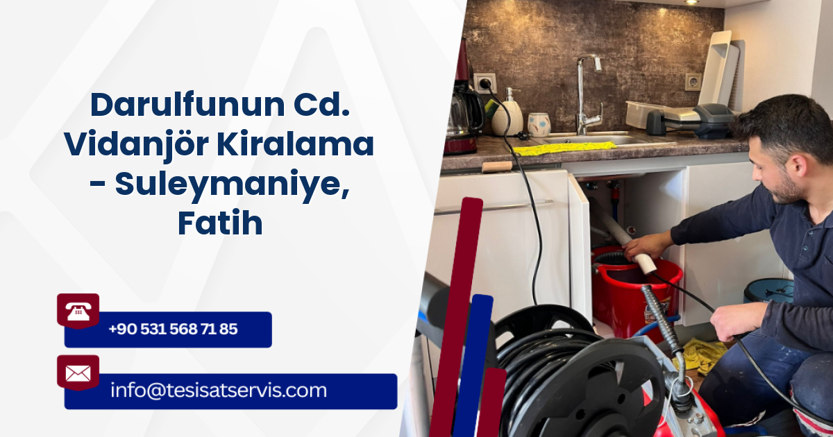 Darulfunun Cd. Vidanjör Kiralama - Suleymaniye, Fatih