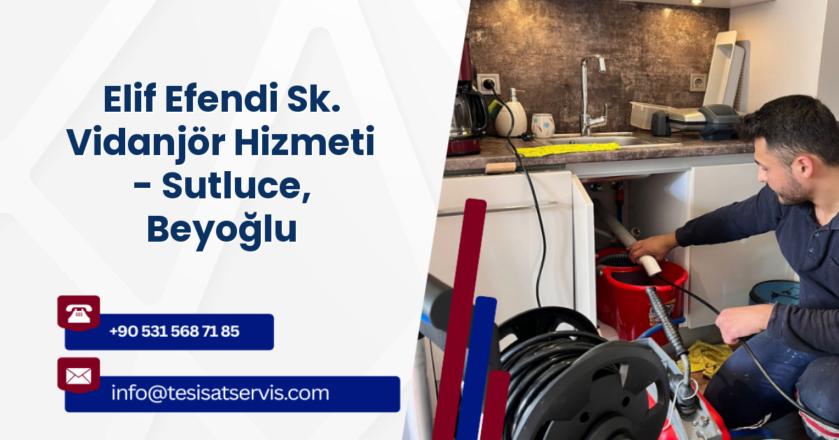 Elif Efendi Sk. Vidanjör Hizmeti - Sutluce, Beyoğlu
