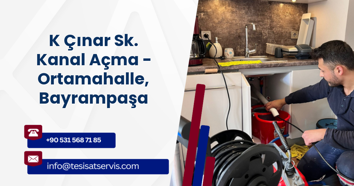 K Çınar Sk. Kanal Açma - Ortamahalle, Bayrampaşa