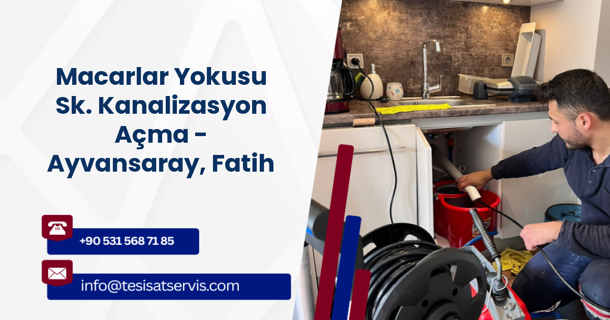Macarlar Yokusu Sk. Kanalizasyon Açma - Ayvansaray, Fatih