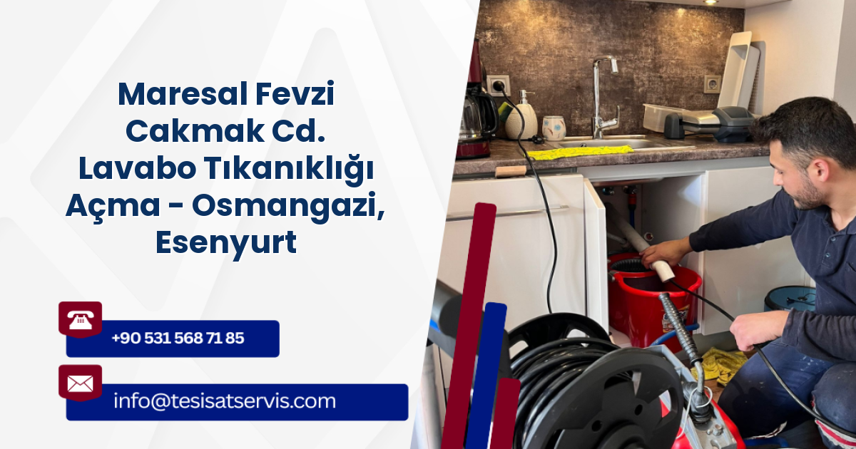 Maresal Fevzi Cakmak Cd. Lavabo Tıkanıklığı Açma - Osmangazi, Esenyurt