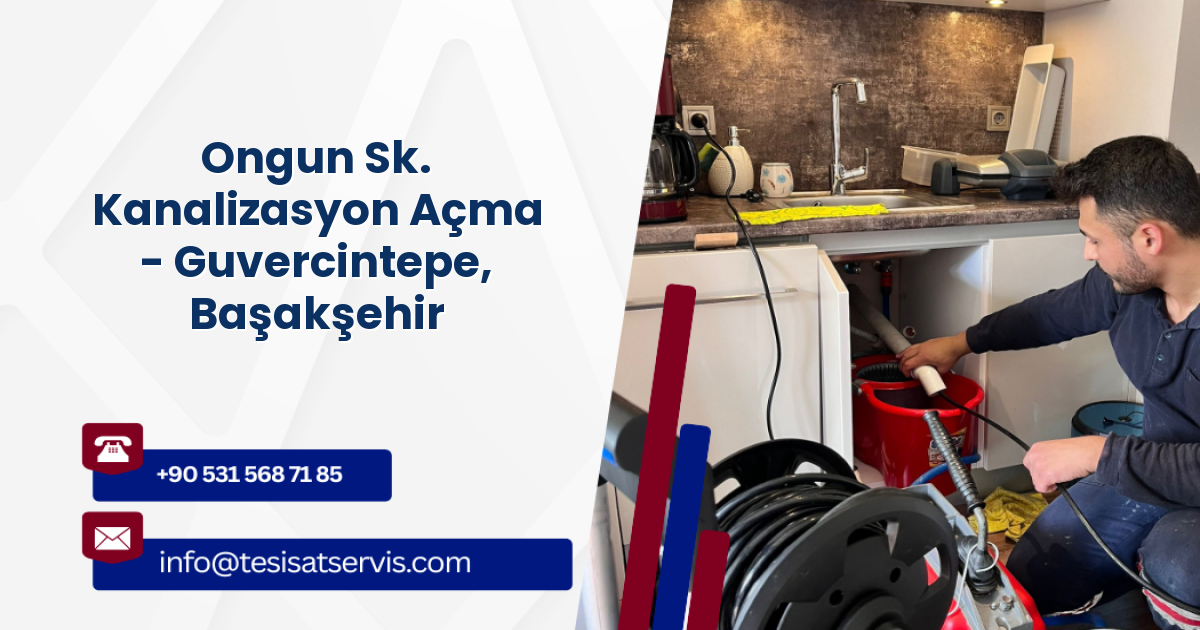 Ongun Sk. Kanalizasyon Açma - Guvercintepe, Başakşehir