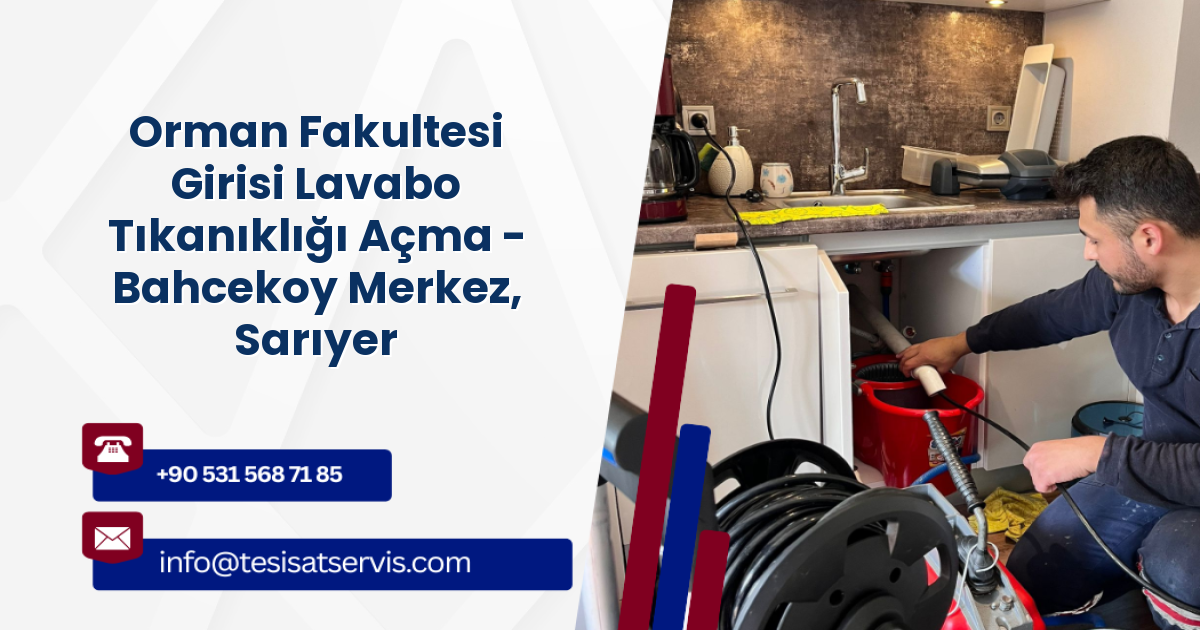 Orman Fakultesi Girisi Lavabo Tıkanıklığı Açma - Bahcekoy Merkez, Sarıyer