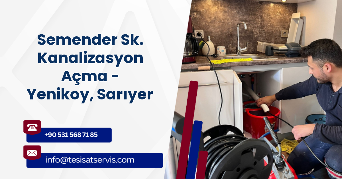 Semender Sk. Kanalizasyon Açma - Yenikoy, Sarıyer