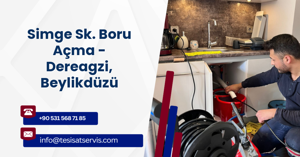 Simge Sk. Boru Açma - Dereagzi, Beylikdüzü