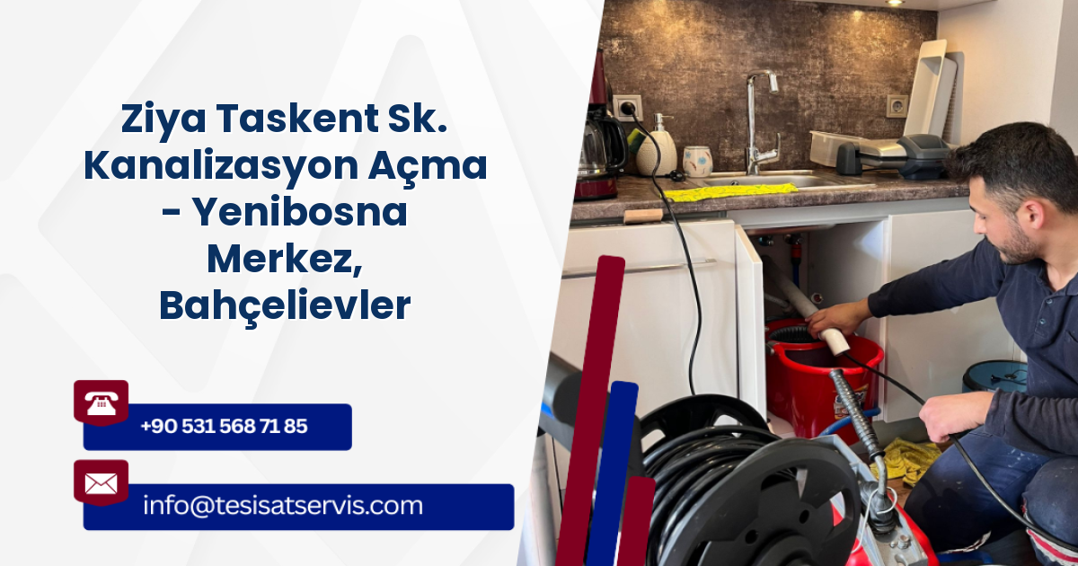 Ziya Taskent Sk. Kanalizasyon Açma - Yenibosna Merkez, Bahçelievler